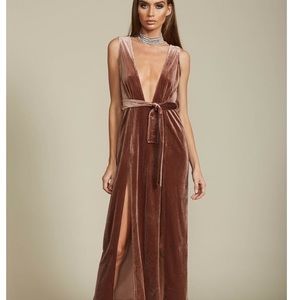 Lioness velvet maxi dress
